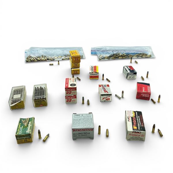Assorted 22 LR Ammunition, Approx 490 Rounds and 22 Short Ammunition, Approx 160 Rounds