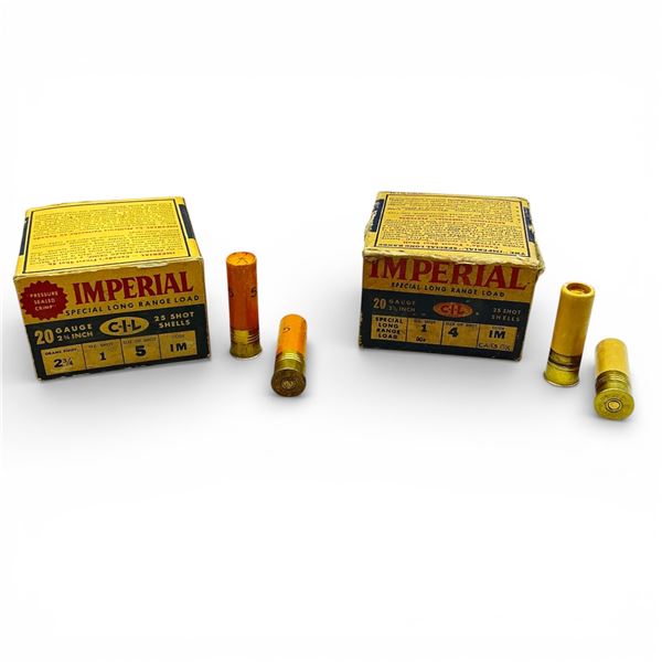 Imperial Special Long Range 20 Ga 2 1/2 and 2 3/4" Ammunition, Approx 36 Rounds