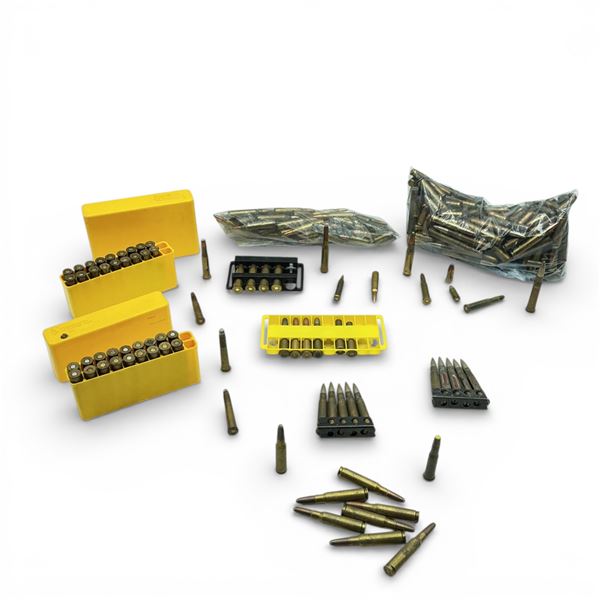Assortment of Mostly Rifle Ammunition, Approx 10 Lbs and 30-30 Win Reloaded Ammunition, 40 Rounds
