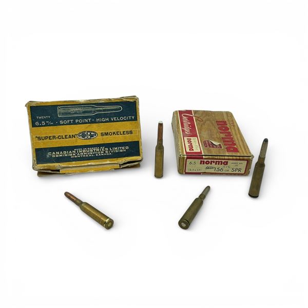 Assorted 6.5 mm Ammunition, 35 Rounds