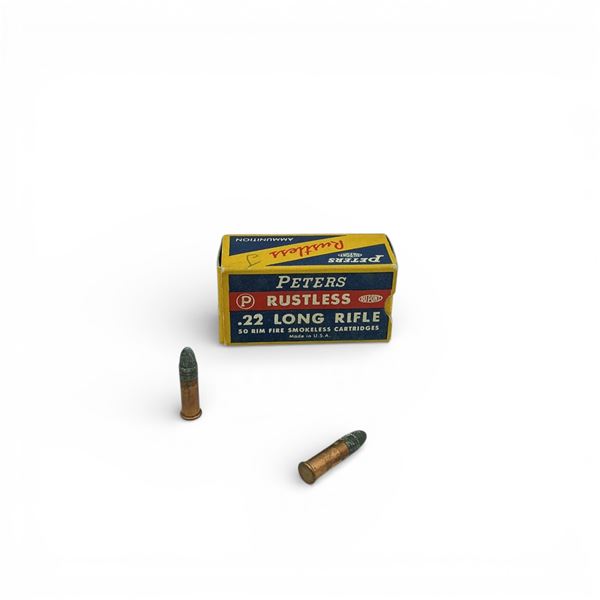 Peter's Rustless 22 LR LRN Ammunition, 50 Rounds