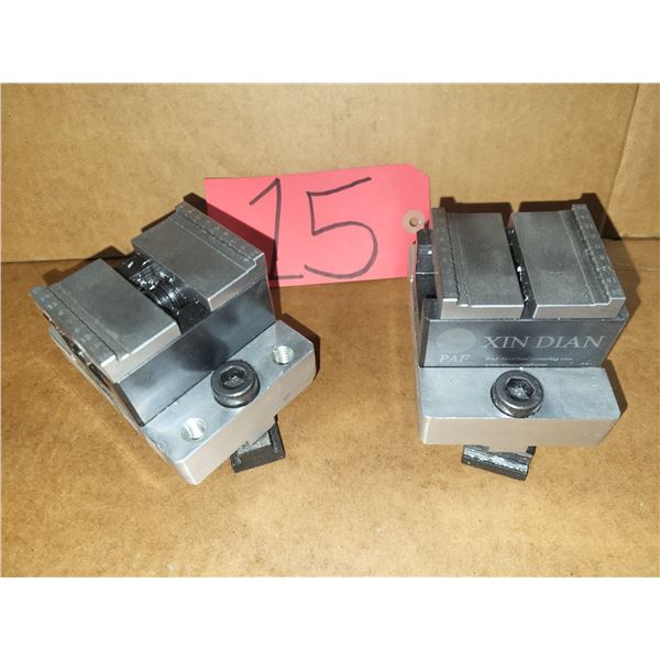 Set of CNC Vises 3"x 2" on plate to clamp