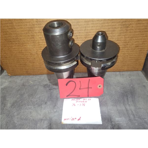Set(2) of NIKKEN BT-50 End Mill Holder 1/2" & 1"1/4