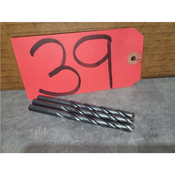 Lot(3) of USA Drill 1/4" regrinded tip with split point