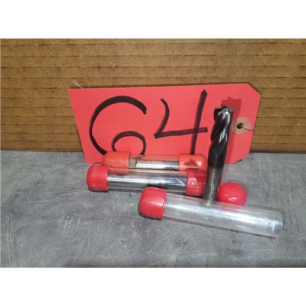 Lot(3) of New HSS Rougher End Mill 10mm 4fl.