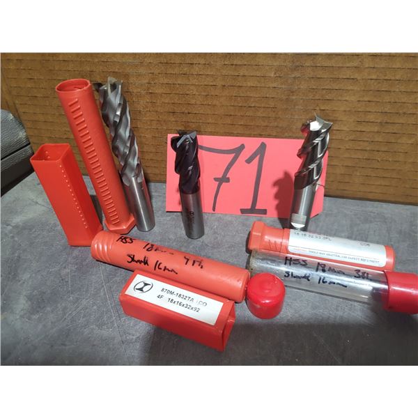 New HSS End Mill 18mm 3fl. & 4fl. Shank 16mm