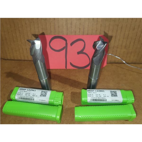 Set(2) of HELICAL Tool Carbide End Mill 16mm 3fl.