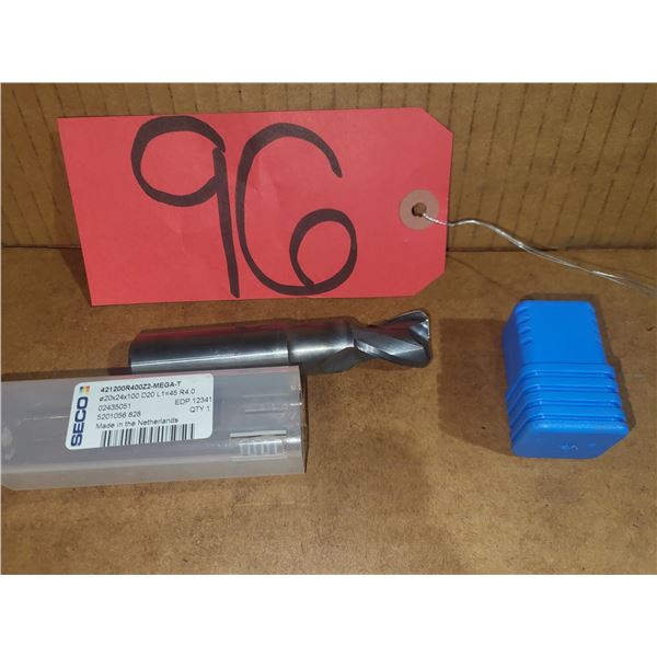 DEBOER Tool Carbide End Mill 20mm 2fl. R. 4mm