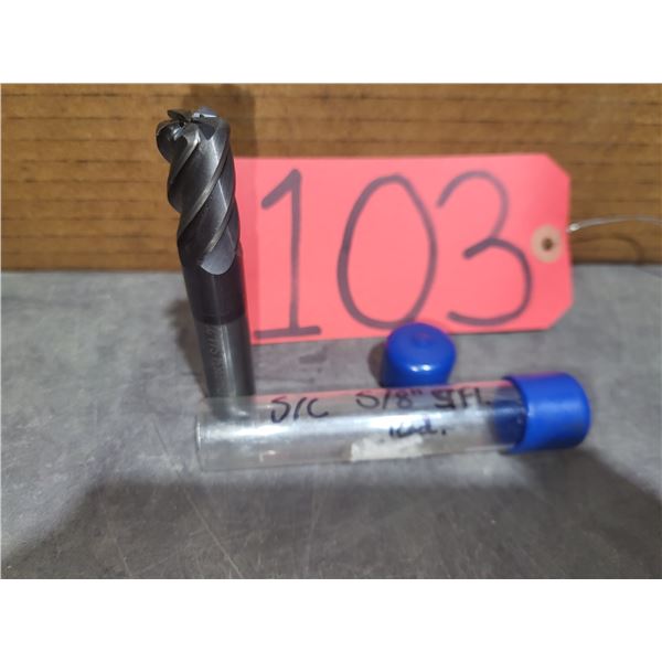 SAFREC Solid Carbide End Mill 5/8" 5fl. Rad. Coolant hole