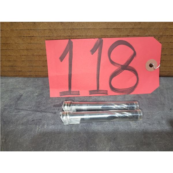 Set (2) of Solid Carbide End Mill 1/4" 4fl. Shank 3/8"