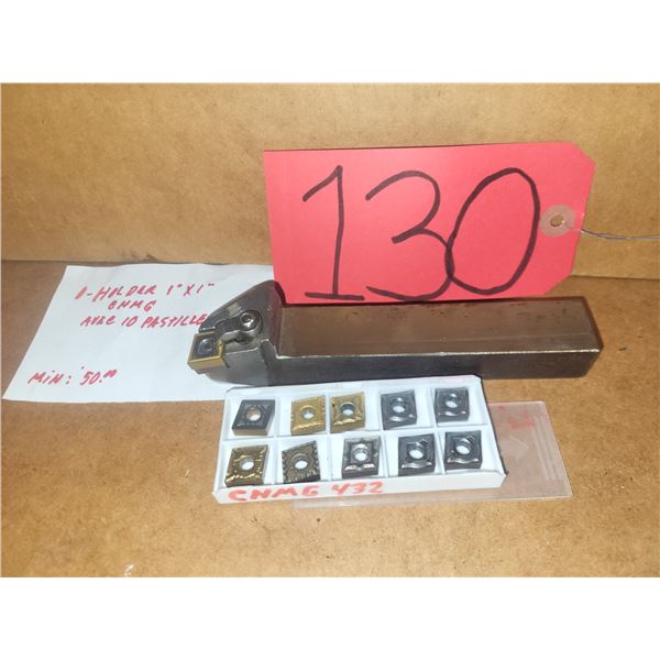 Holder 1" x 1" with Inserts(10) CNMG-432