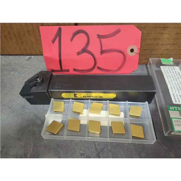 KENNAMETAL Holder MCGNR-164D with NTK Inserts Ceramic CNG-433