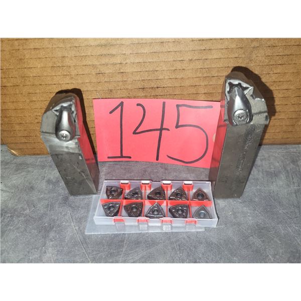 Set(2) of Holder MWLNL & SWLCR -16 with Inserts(10) WNMG-432