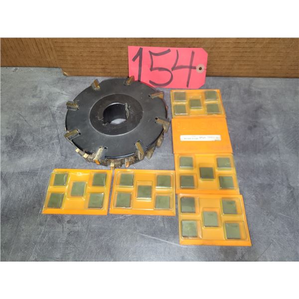 Indexable Milling Cutter 6" x 1.645" with Inserts(30) SPUN 190412
