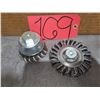 Image 1 : Set(1/1) of Wire Wheel Brush 4" x M10x1.5 & Cup Wheel (for Grinder 4")