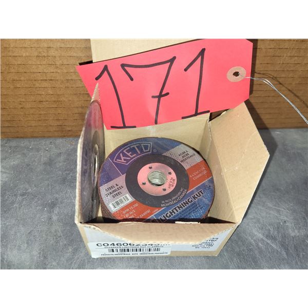 Lot(25) of KETO 4" x 3/64" x 5/8" Cutting Disc