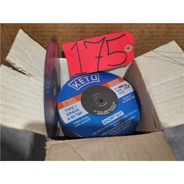 Box(50) of KETO 6" x 1/32" x 7/8" Cutting Disc