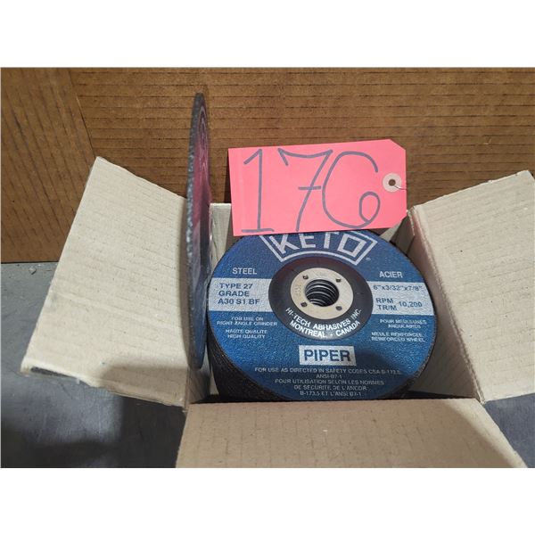 Box(25) of KETO 6" x 3/32" x 7/8" Cutting/Grinding Disc