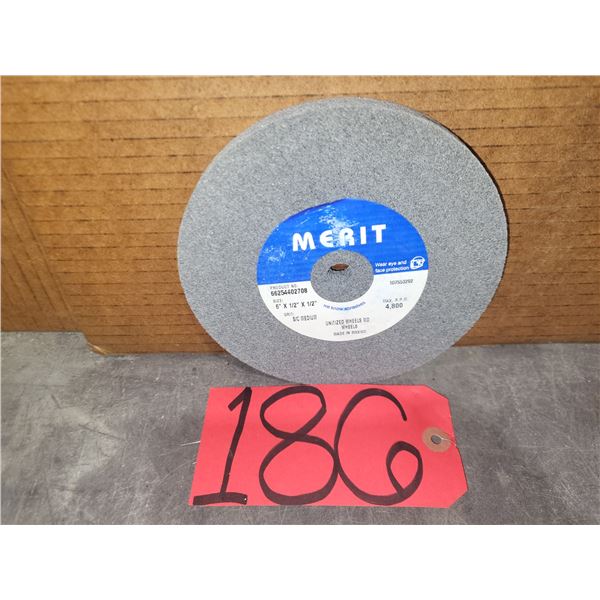 MERIT Scotch-Brite Wheel 6" x 1/2" x 1/2" Gr. Med