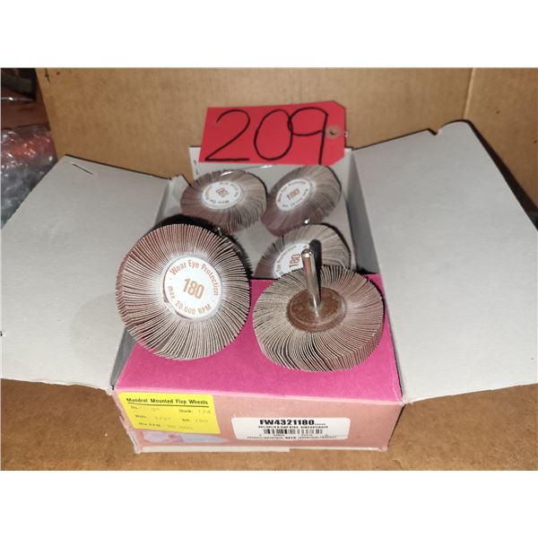Box(10) of Flap Wheel 3" x 1/2" x 1/4" Gr.180