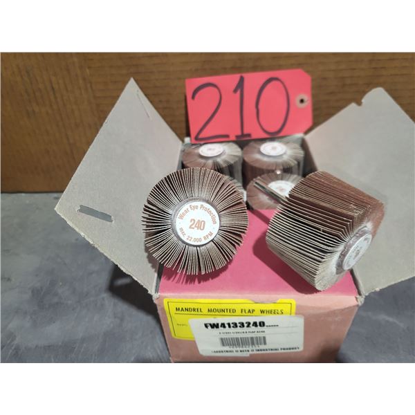 Box(10) of Flap Wheel 2"1/2 x 1"1/2 x 1/4" Gr.240