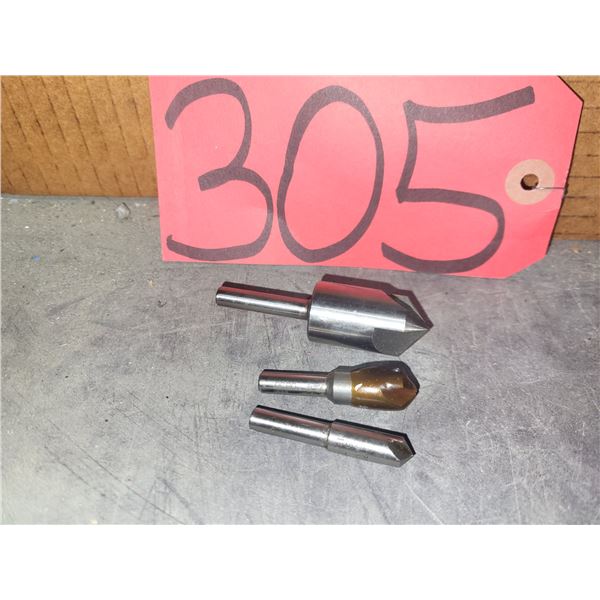 Set(3) of Butterfield 100° CounterSink 3/4" - 3/8" - 1/4"