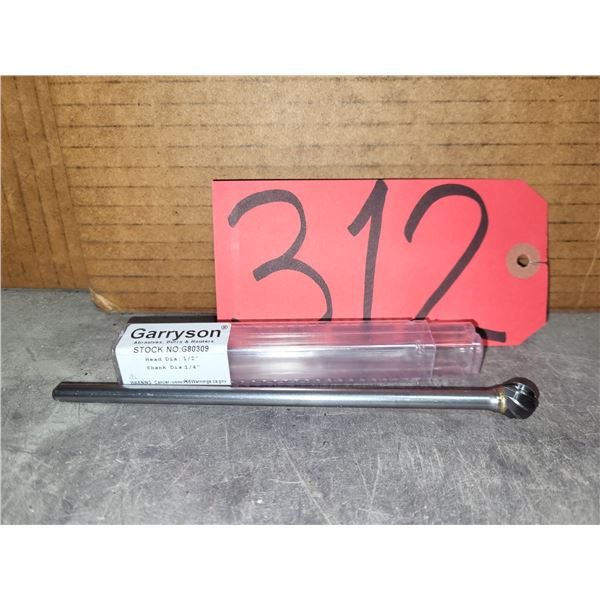 GARRYSON Long Carbide Round Burr shank 1/4" for mild steel