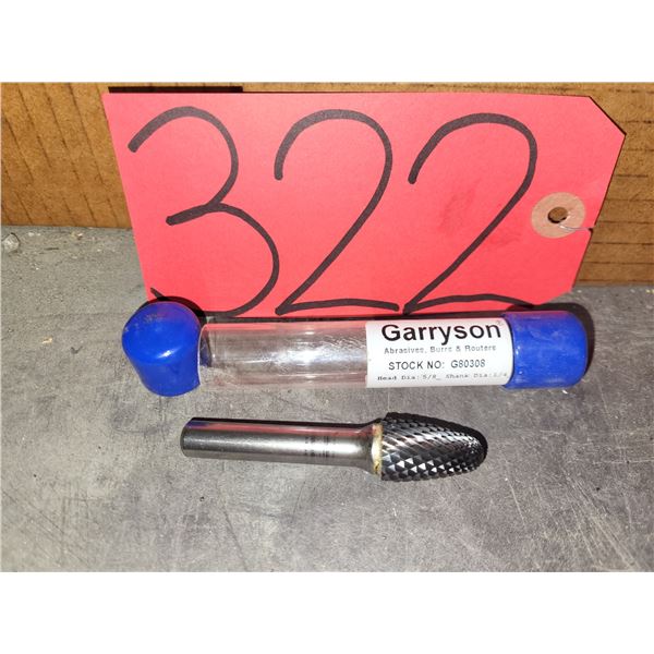 GARRYSON Carbide Burr shank 1/4" for hard steel / Stainless