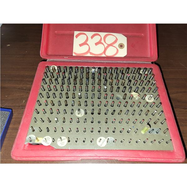 Box of Pin Plug Gage .061" - .250" (2missing)
