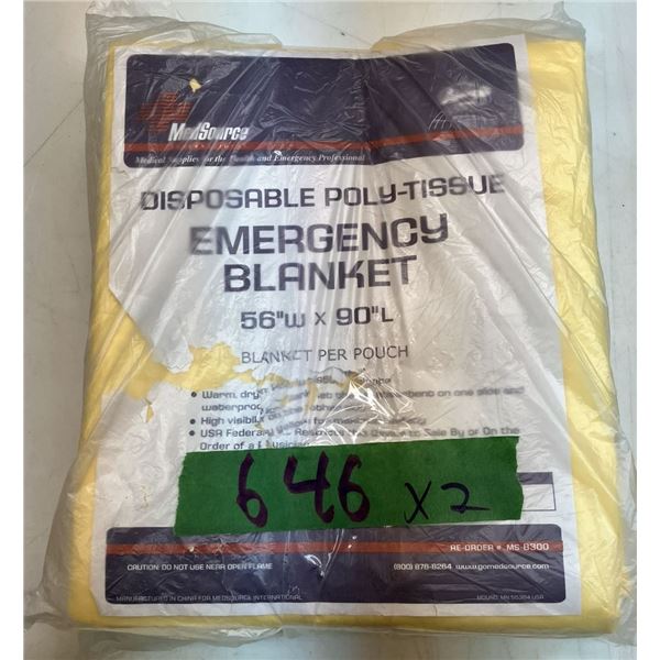 couverture de secours  (2fois)