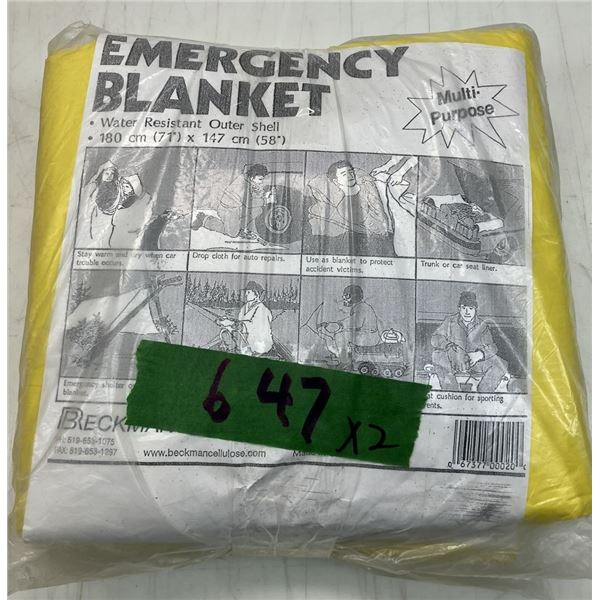 couverture de secours  (2fois)