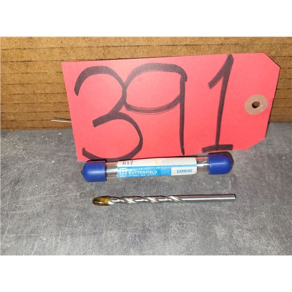 Butterfield Carbide Tipped Drill #17 (.1730")