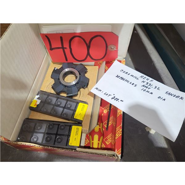 New SandVik COROMILL N331.32 with Inserts(20) 10mm dia.
