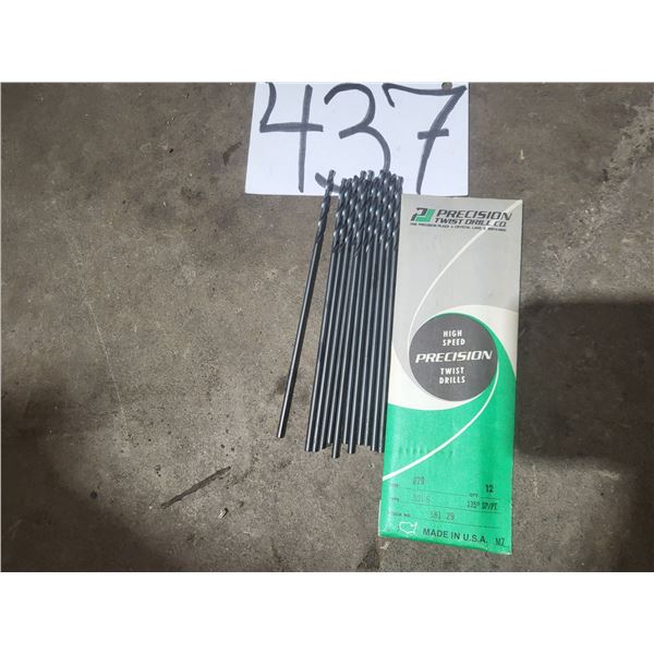 Lot(12) of Precision Twist Drill #29 (for tap 8-32 or 8-36)