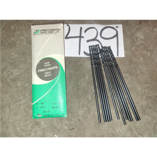 Lot(12) of Precision Twist Drill #26
