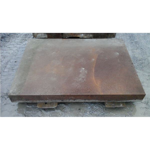 Dessus de table en fonte 37" × 50"
