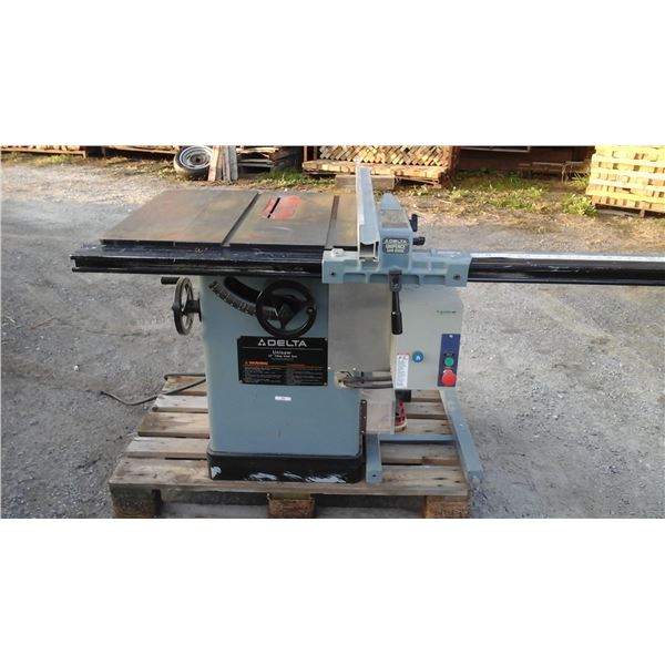 Banc de scie Delta Unisaw 10" 3 HP 575 volt
