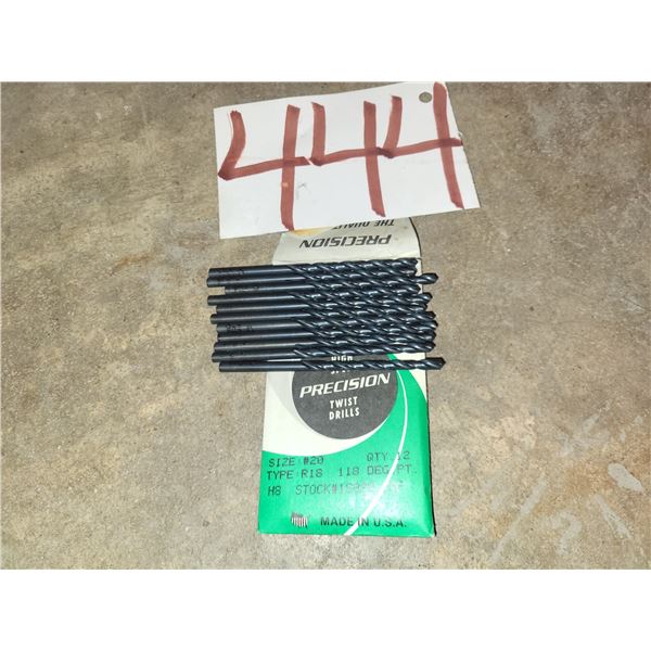 Lot(12) of Precision Twist Drill #20