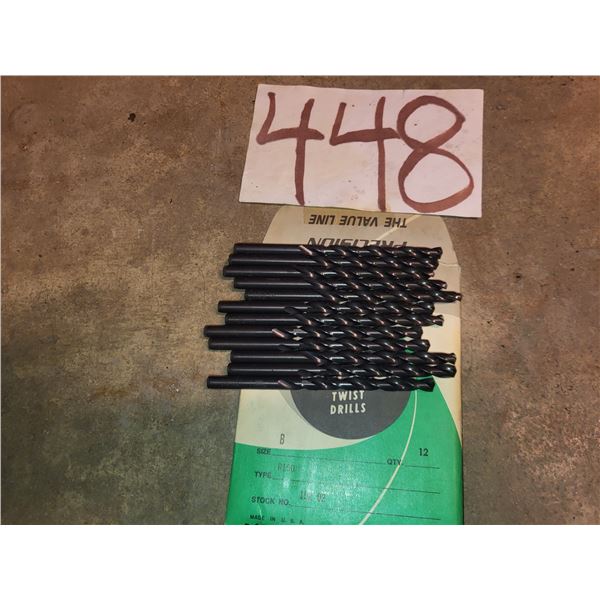 Lot(12) of Precision Twist Drill Letter "B"