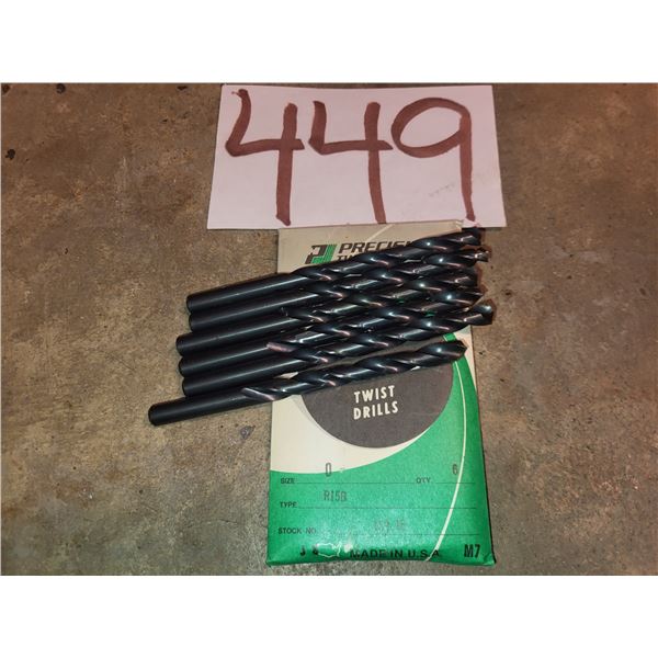 Lot(6) of Precision Twist Drill Letter "O"