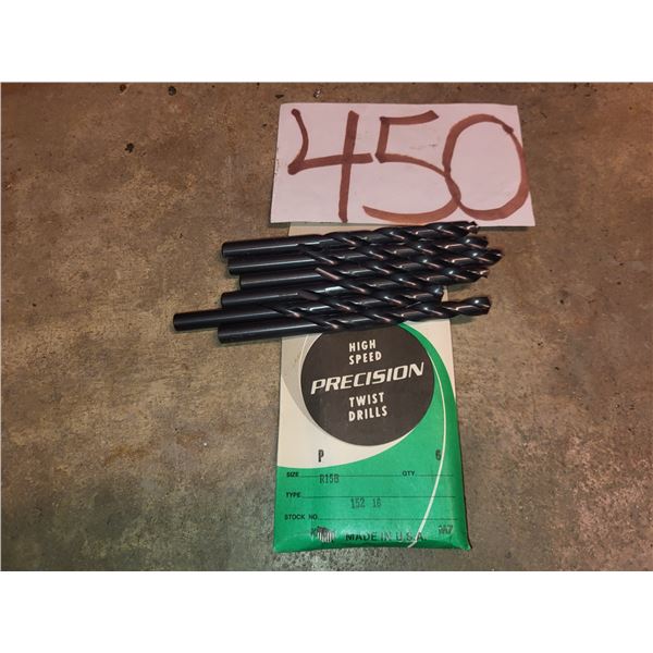 Lot(6) of Precision Twist Drill Letter "P"