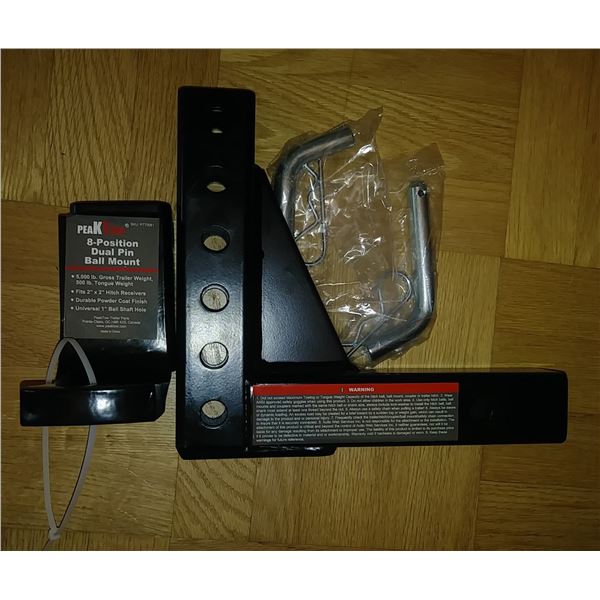 Peaktow 8 position Ball mount 2"x 2"