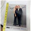 Image 6 : WHEEL OF FORTUNE AUTOGRAPHED VANNA WHITE AND PAT SAJAK PHOTOGRAPH AND AUTOGRAPHED PRIZE WEDGE