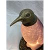 Image 6 : VINTAGE PENGUIN-SHAPED TABLE LAMP WITH A FROSTED GLASS BODY AND A METAL BASE