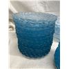 Image 2 : VINTAGE ANCHOR HOCKING SAPPHIRE BLUE BUBBLE DEPRESSION GLASS DINNERWARE - HUGE LOT!