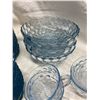 Image 4 : VINTAGE ANCHOR HOCKING SAPPHIRE BLUE BUBBLE DEPRESSION GLASS DINNERWARE - HUGE LOT!