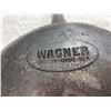 Image 11 : VINTAGE CAST IRON COOKWARE, INCLUDING A WAGNER SKILLET, A CHICKEN PAN, AND A CORNBREAD PAN