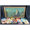 Image 1 : JESUS IN THE GARDEN OF GETHSEMANE PRINT AND A COLLECTION OF ARCH BOOKS CHILDREN'S STORYBOOKS