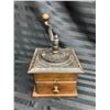 Image 6 : ANTIQUE COLLECTION, FEATURING A WOODEN WASHBOARD, A CAST IRON AND WOODEN COFFEE GRINDER, A JASCO MET