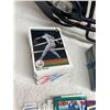 Image 3 : COLLECTION OF SPORTS MEMORABILIA, INCLUDING TWO MINIATURE HELMETS AND NUMEROUS TRADING CARDS